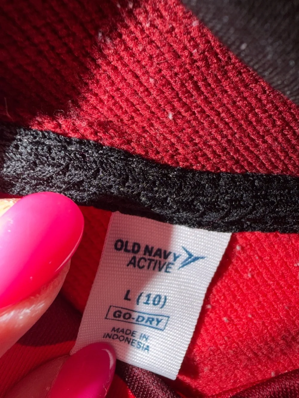 Old Navy Active Red Camo Sleeveless Hoodie